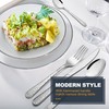 HaWare Hammered Silverware Set, 20-Piece Stainless Steel Flatware Set Serving