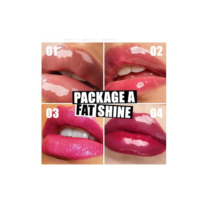 LUHI 4 Colors Esmalte de labios con aceite de ,