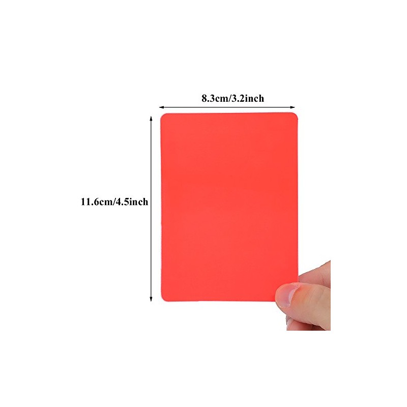 Soccer Referee Card, PVC Football Match Soccer Game Referee Notebook