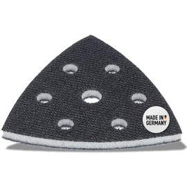 DFS Soft pad for delta sander, sanding plate, 93 x 93 x 93 mm, 6-hole foam (soft), interface pad soft for sandpaper, triangular sanders