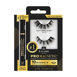 Eylure Luxe Pro Magnetic 10 Magnets Felt Tip Wispy False Lashes