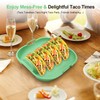 Silicone Taco Holder Set of 2-10 Inch Flexible Dividers Plates