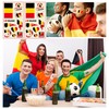 10pcs Small Belgium Flags on Sticks & 2pcs Tattoos, Mini