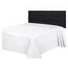 Funky Gadgets Single Bed Flat Sheets White 100% Egyptian Cotton