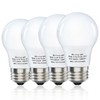 MorningLight 4 Pack A15 Light Bulbs 60 Watt Equivalent, Soft