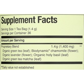 Republic Of Tea, Tea Supergreen Serenity Organic, 36 Count