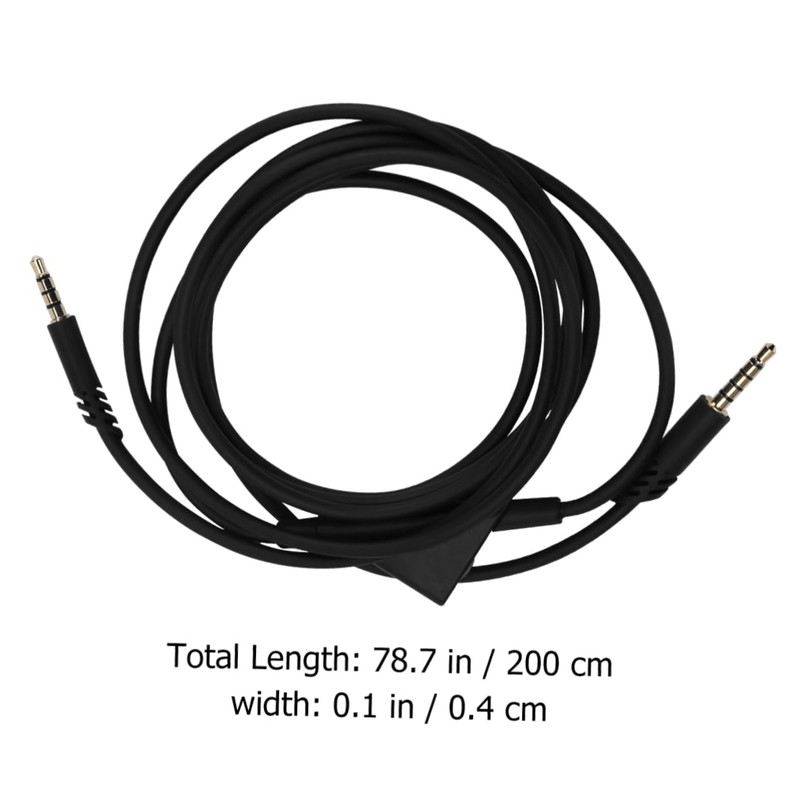 KONTONTY Gaming Audio Cable Game Headset Conversion Line Replacement Wire