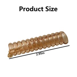 6pcs Spiral Telephone Wire Hair Ties - Elastic Coil Phone Cord Ponytail Holders for Thick Hair, Solid Colors, Fashion Hair Accessories for Women and Girls