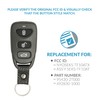Keyless2Go Replacement for 4 Button Remote Kia Optima NYOSEKS-TF10ATX 95430-2T000