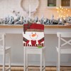 Xmas Dinner Chair Back Covers Easy To Install Soft Anti
