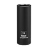 CASOMAN 1/2-Inch Drive x 19mm Deep Impact Socket, 6-Point, Metric,