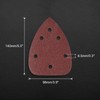 LEONTOOL 30 Pieces Mouse Sandpaper 80 Grit 6 Holes Mouse