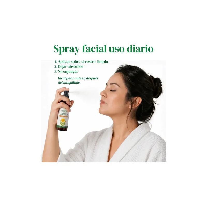 Tónico Facial Caléndula Regenerador Calmante Piel 120ml Todo Tipo De