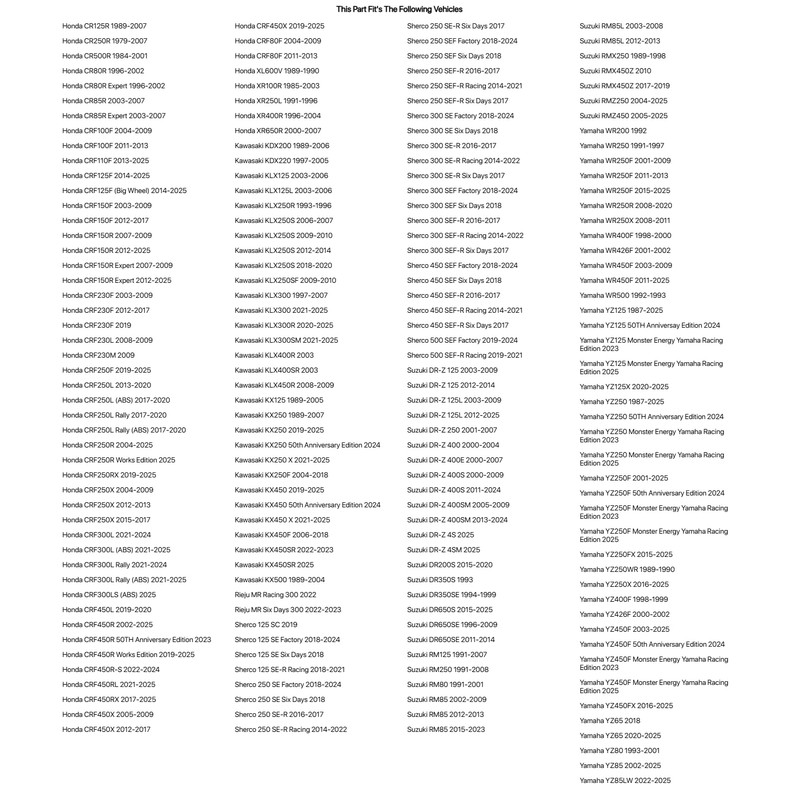 Primary Drive Sprocket Bolt and Nut Kit for Honda CRF450R
