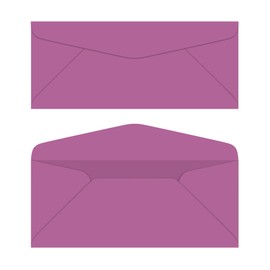 #10 Business Color Mailing Envelopes | 4 1/8 X 9 ½ inches | 24lb Bond Bright Color Paper (90 gsm) | 50 Envelopes Per Pack | Planetary Purple