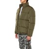 Forever 21 Men's Quilted Funnel-Neck Puffer Jacket, Olive