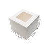 PQZKLDP 12Packs 6x6x5 Inch Bento Cake Box - 6 inch