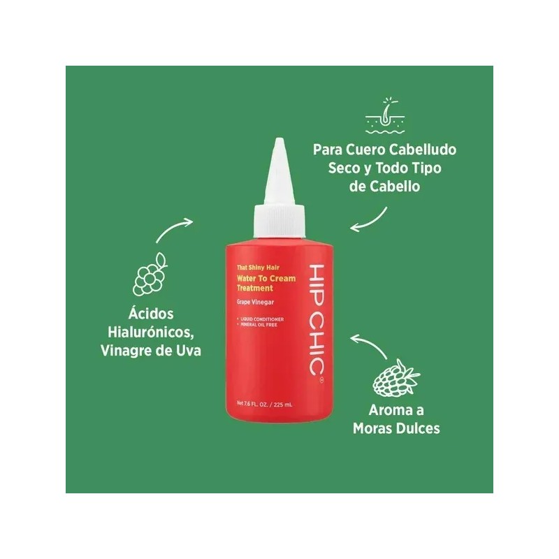 Tratamiento Capilar Hip Chic Hidratante Y Brillante 225 Ml