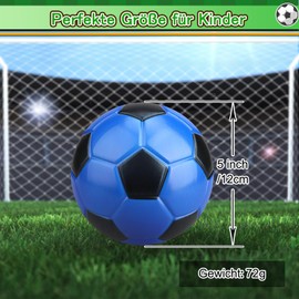 LNCOJOLM 12 cm Foam Mini Footballs for Kids Toddlers, Soft Squeeze Football Toy for Football Goals, Swimming Pool Beach Balls Indoor Outdoor Sports Gift for Girls and Boys