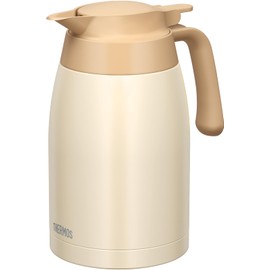 Thermos Stainless Steel Pot 1.5L Cream White, Thermal Insulation Flask Structure, TTB-1501 CRW
