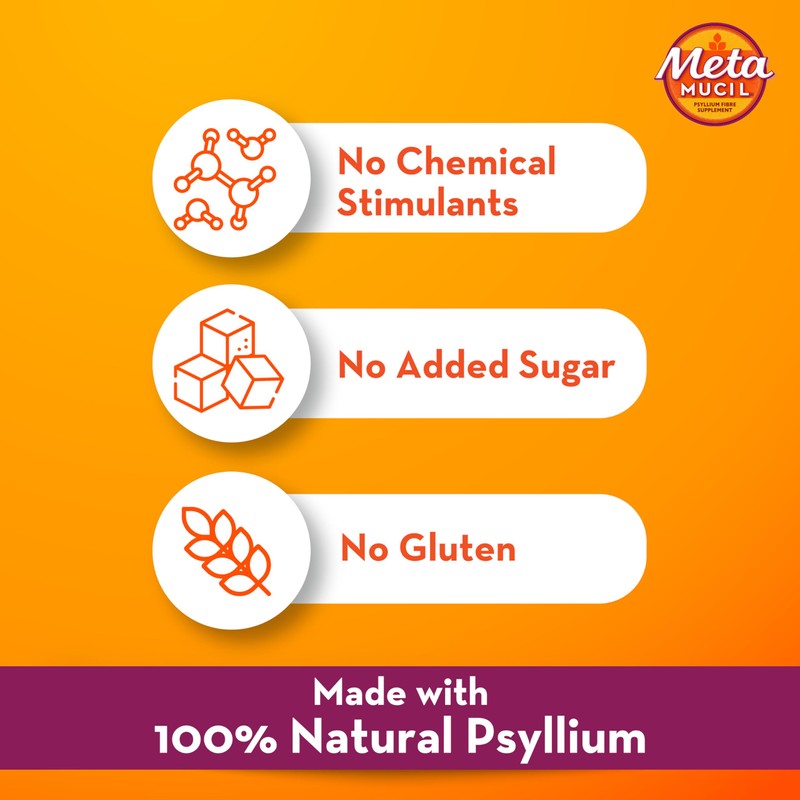 Metamucil Daily Fibre Supplement Smooth Orange, 30 Doses