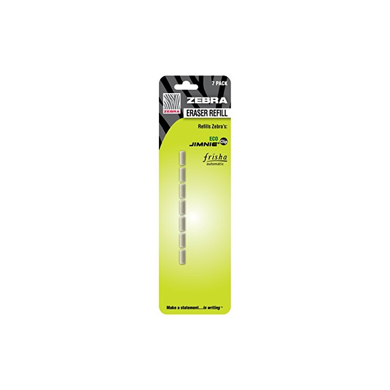 Zebra Eraser Refill, Fits Frisha Automatic, Jimnie, Jimnie Clip &