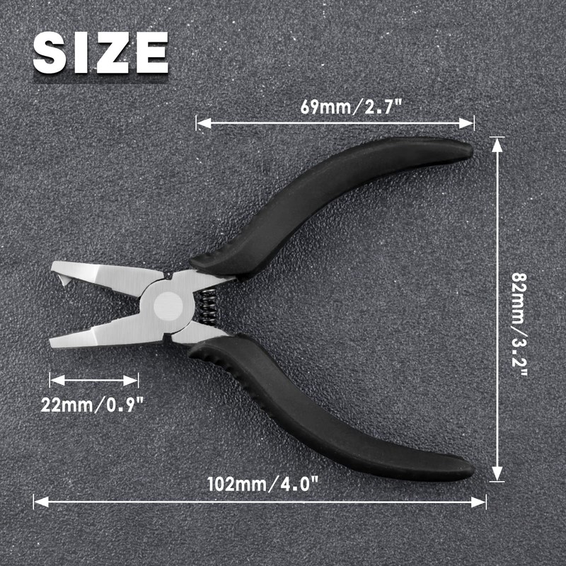 LEONTOOL Mini Split Ring Pliers for Jewelry Making 4 Inches