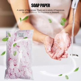 Calsgkspray 1000 Sheets Pink Portable Disposable Paper Soap Portable,Travel Hiking Washing Hand Bath Toiletry Paper Soap Sheets,Portable Gentle Soap Papers for Kids Women,Foot and Hand Care