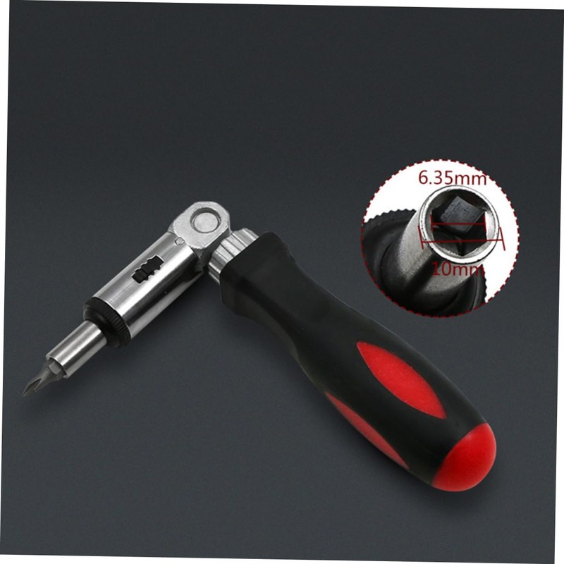 Gadpiparty Multifunctional ratchet screwdriver with variable angles of 0 and