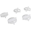 Longdex Tile Spacer 100PCS 1/16Inch/2mm White Removable Cross Tile Spacers
