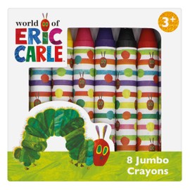Robert Frederick Set of 8 Jumbo Crayons for Children The Very Hungry Caterpillar Design – Perfect for Ages 3 Years Upward