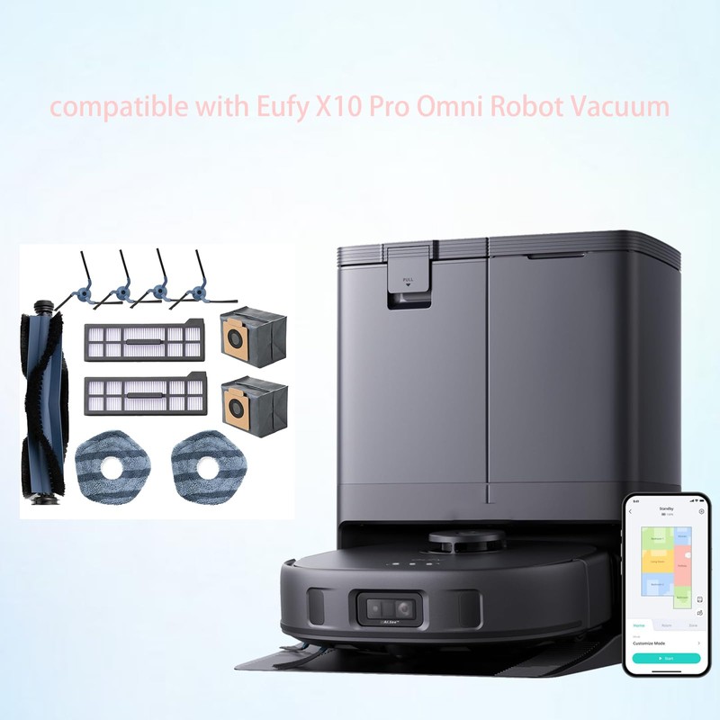 11 Pcs Replacement Parts Kit for Eufy X10 Pro Omni