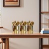 LOUIE SILNA Office Accessories Gold Ceramic Pen Holder, Desk Organiser