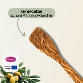 homiez Spatula Curved, Brown, 30 x 5.7 cm