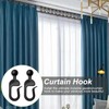 Gazebo Curtain Hooks – 50PCS Outdoor Curtain Track Hooks for