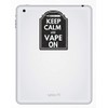 2 x 10cm Keep Calm & Vape Vinyl Stickers -