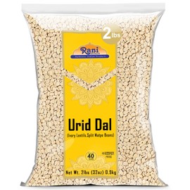 Rani Urid/Urad Dal (Split Matpe Beans Skinless) Indian Lentils 32oz (2lbs) 908g ~ All Natural | Gluten Friendly | Non-GMO | Kosher | Vegan | Indian Origin