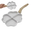 Egg Frying Pan Nonstick Heart Shaped 4 Cup Uniform Heating