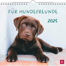 Wandkalender 2025: Für Hundefreunde: Hundekalender mit niedlichen Hundefotos und Zitaten für Hundeliebhaber. Monatskalender zum Aufhängen