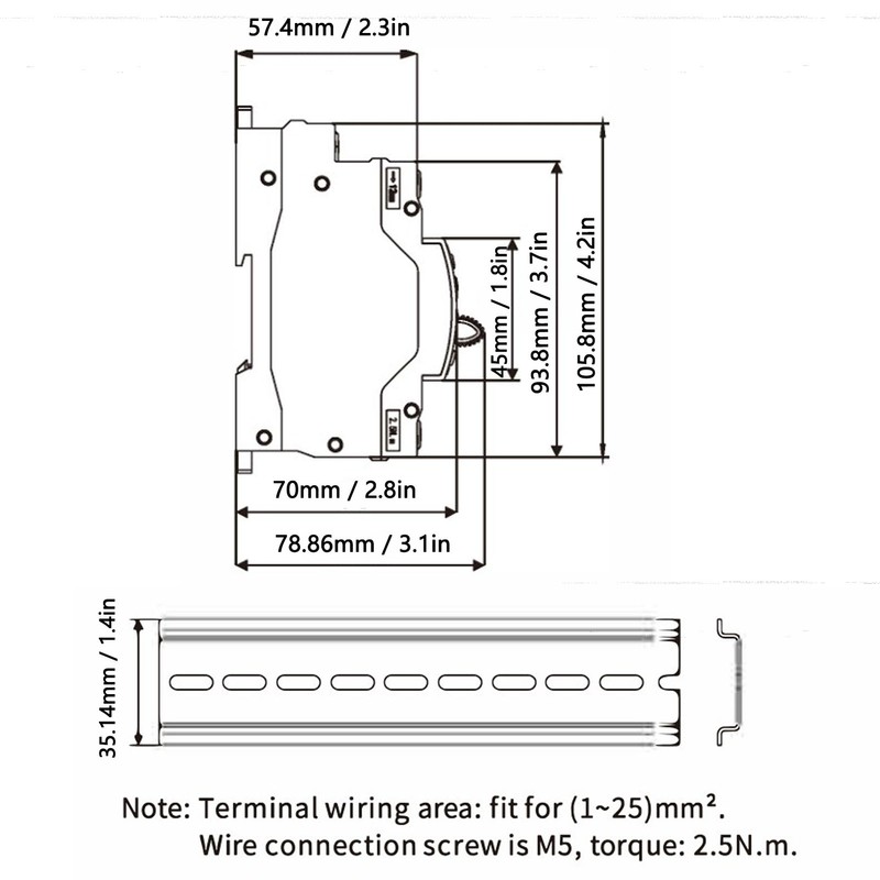 Dual Power Automatic Transfer Switch 2P 32A Millisecond Switching ATS