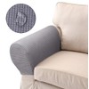 LERTREE 1 Pair Sofa Arm Slipcovers Elastic Sofa Armrest Protectors