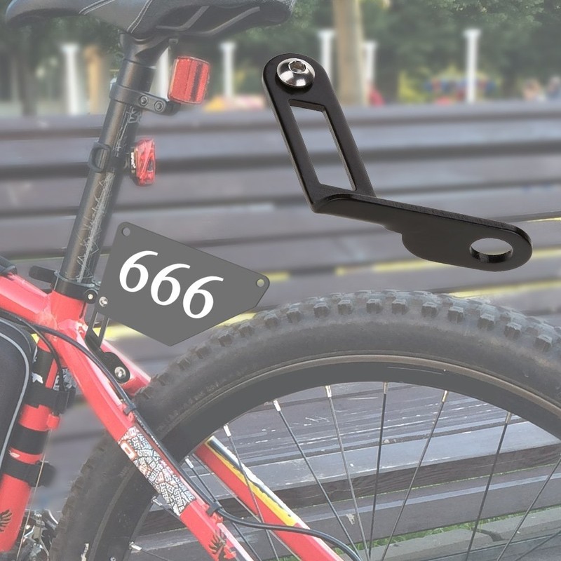 VGEBY 1 Bicycle Number Plate Holder, Durable Aluminium Alloy Bicycle