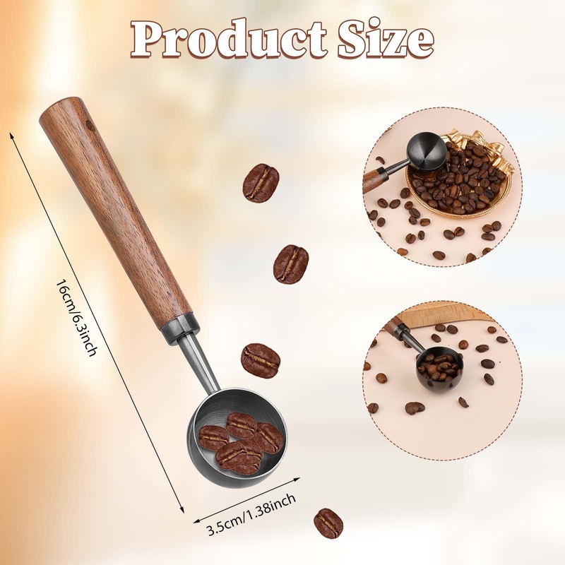 10g Coffee Measuring Scoop Spoon, Stainless Steel Coffee Bean Scoop