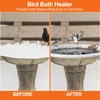 Saillong Bird Bath Deicer Heated Rock, 80W Submersible Utility Decorative