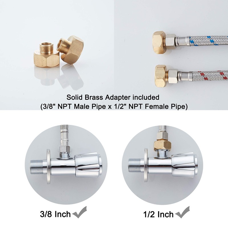 RODDEX Waterfall Bathroom Sink Faucet Solid Brass Modern Circle Glass