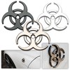 XP Design Car Decal Biohazard 3D Embossing Seal Accessory Car