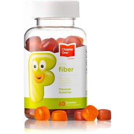 Chapter One Fiber Gummies, with Natural Chicory Root Soluble Fiber, Certified Kosher (60 Flavored Gummies)