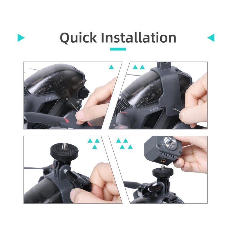 Expansion Mount Compatible for DJI FPV Drone Accessories Fill Light
