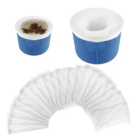 KARELLS Pool Skimmer Socks, Pack of 20 Reusable Skimmer Socks for Swimming Pools, Swimming Pool Skimmer Socks, Protectors for Filters, Skimmer Filter Net Reusable