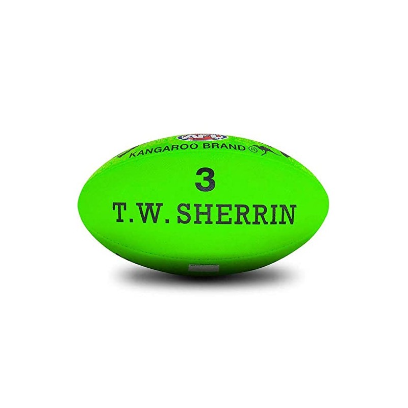 Sherrin AFL KB Synthetic Neon Football Size 3 Green